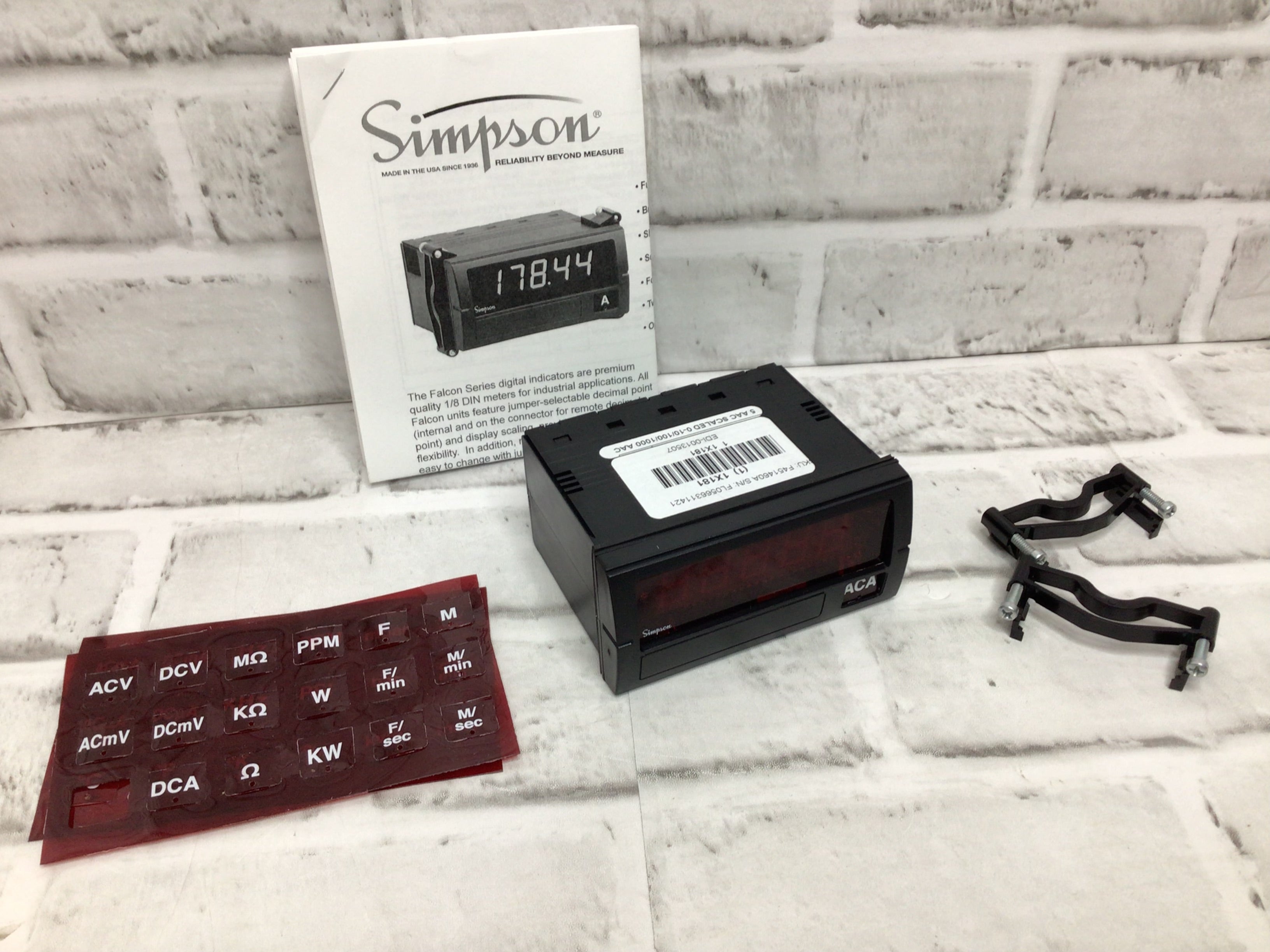 SIMPSON ELECTRIC F45-1-46-0-A Digital Panel Meter,AC Current (8169883435246)